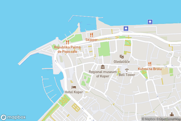 static Mapbox map