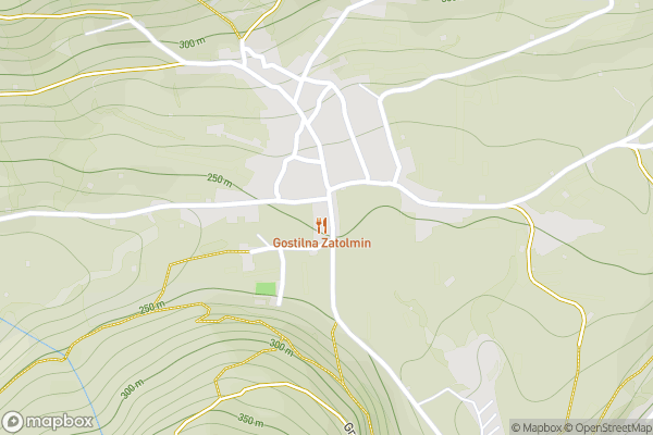 static Mapbox map