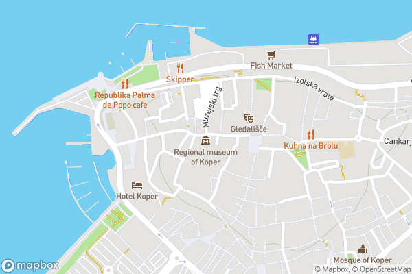 static Mapbox map