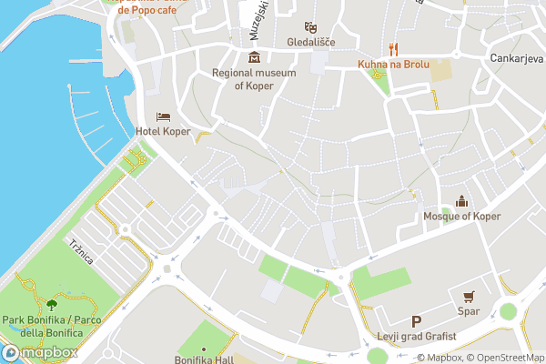 static Mapbox map