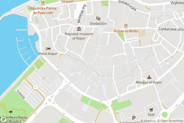 static Mapbox map