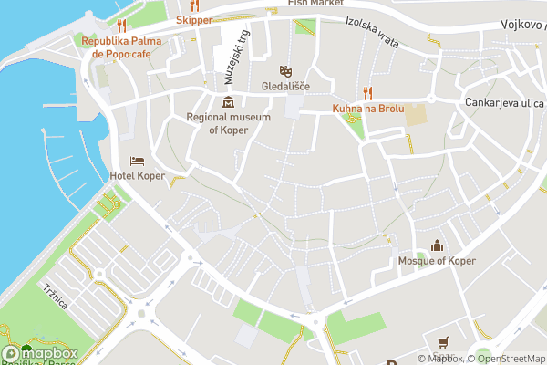 static Mapbox map