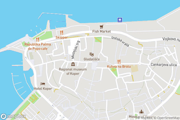 static Mapbox map