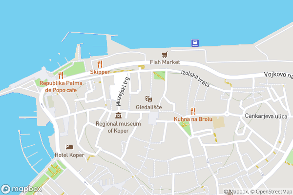 static Mapbox map