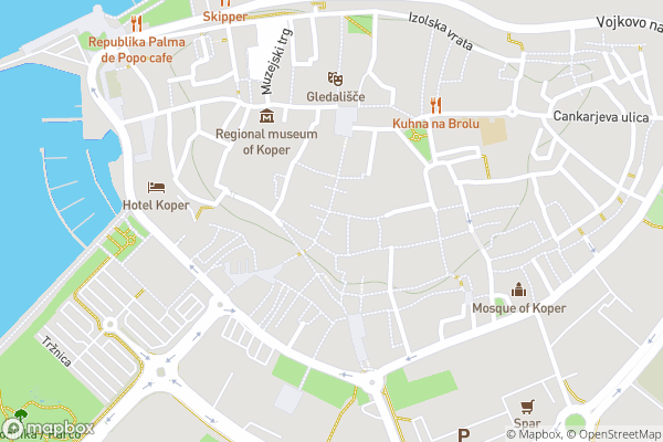 static Mapbox map