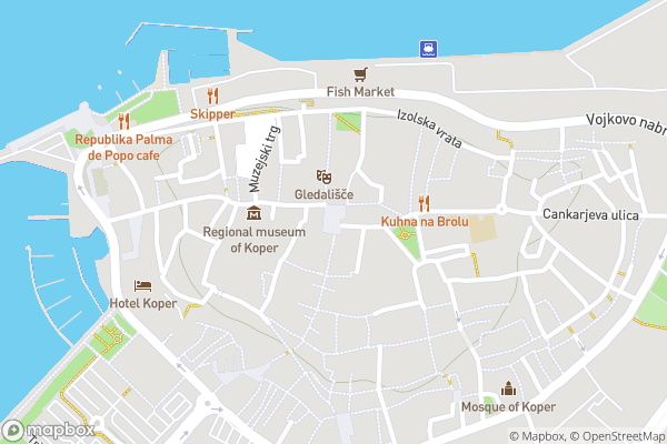 static Mapbox map
