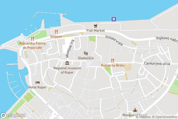 static Mapbox map