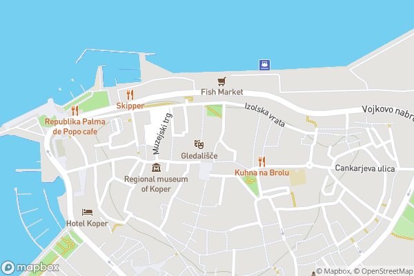 static Mapbox map