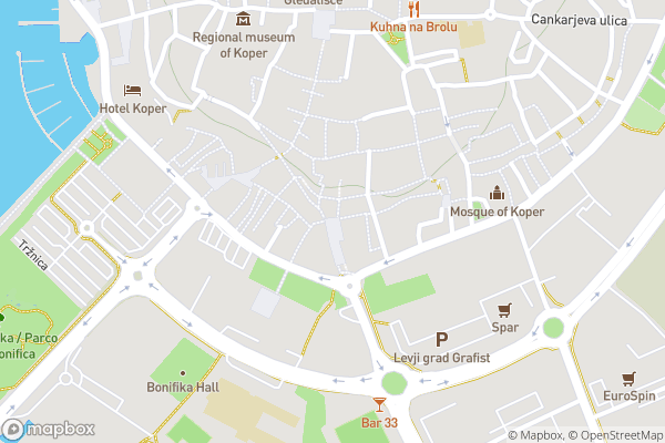 static Mapbox map