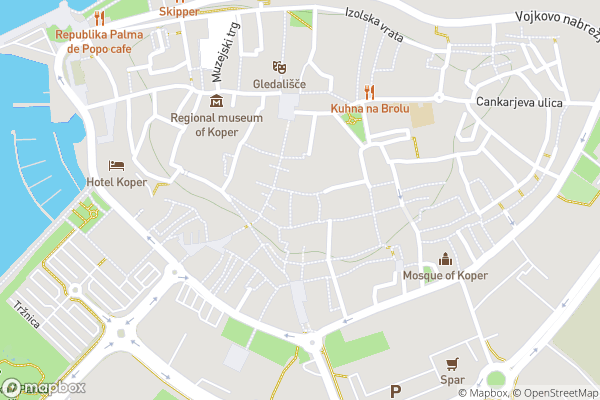 static Mapbox map