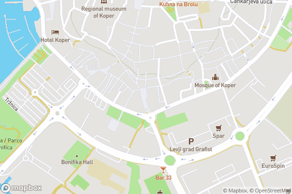 static Mapbox map