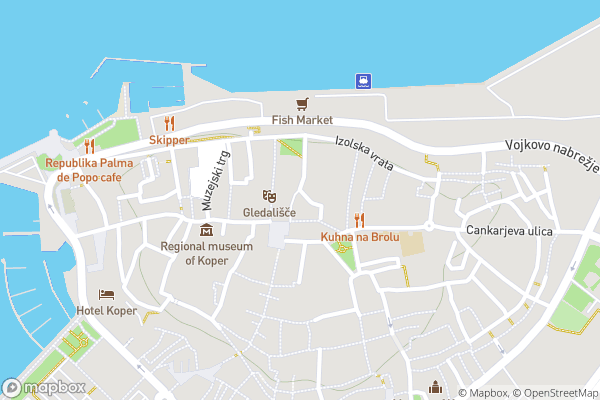 static Mapbox map