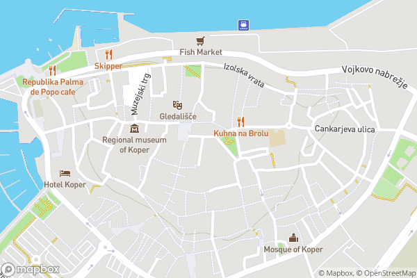 static Mapbox map
