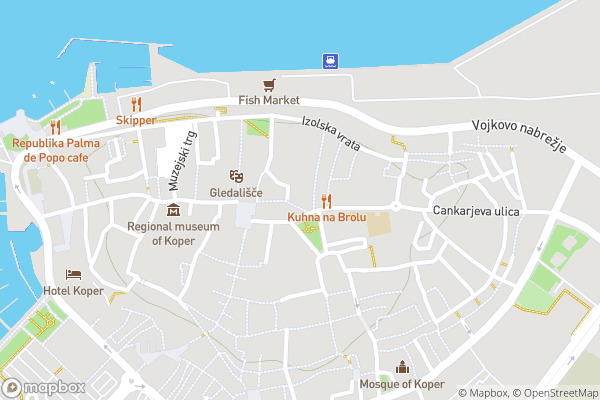 static Mapbox map