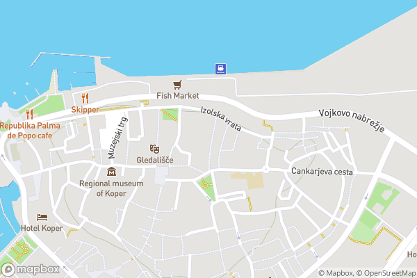 static Mapbox map