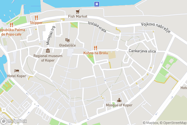 static Mapbox map