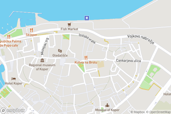 static Mapbox map