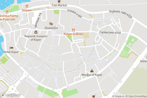 static Mapbox map