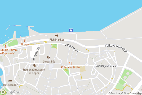 static Mapbox map
