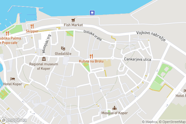static Mapbox map