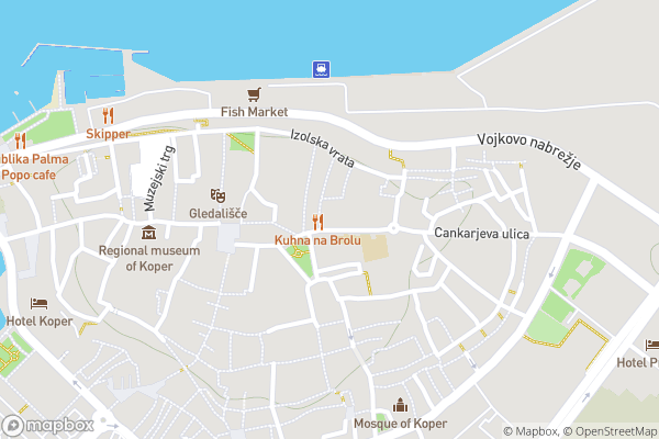static Mapbox map