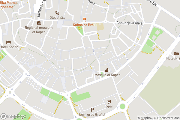 static Mapbox map