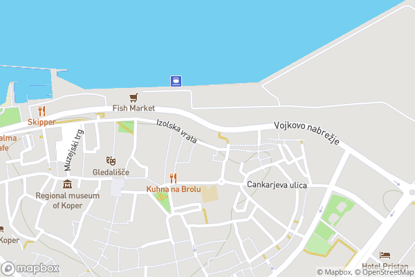 static Mapbox map