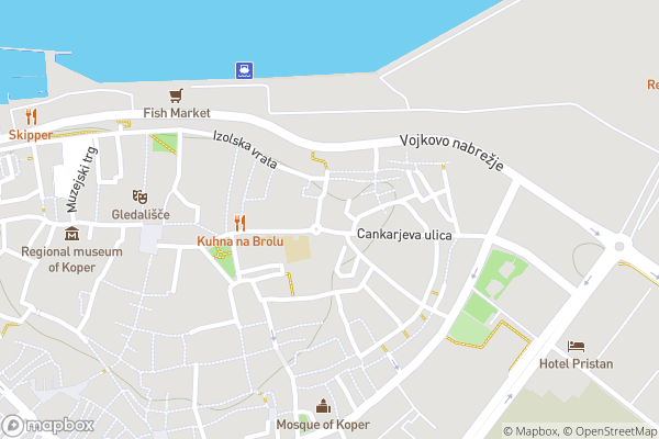 static Mapbox map