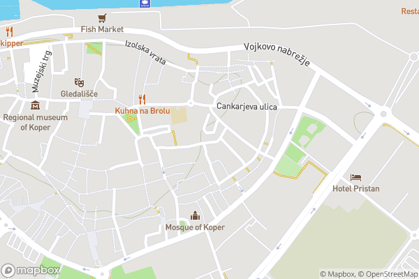 static Mapbox map
