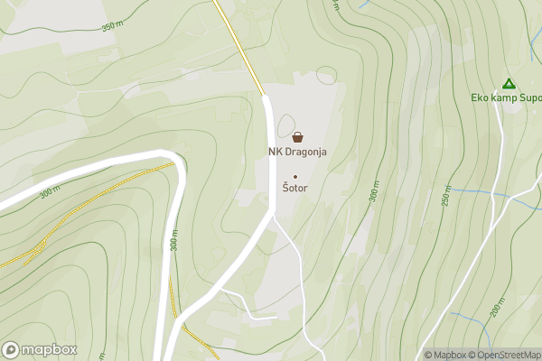 static Mapbox map