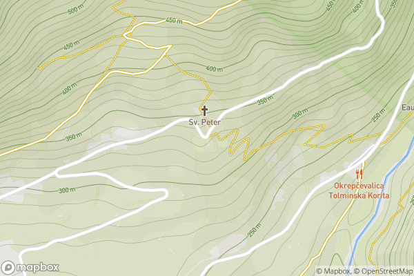 static Mapbox map
