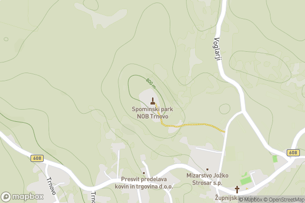 static Mapbox map