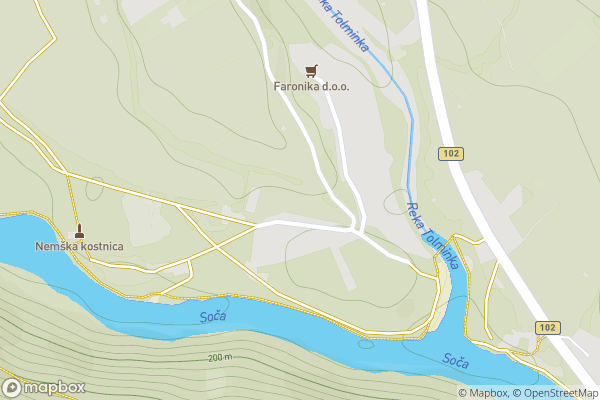 static Mapbox map