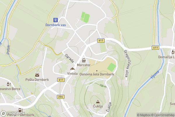 static Mapbox map