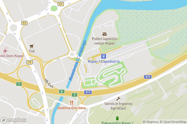 static Mapbox map