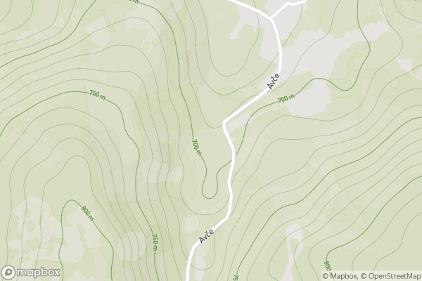 static Mapbox map