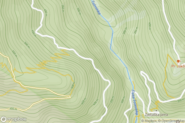 static Mapbox map