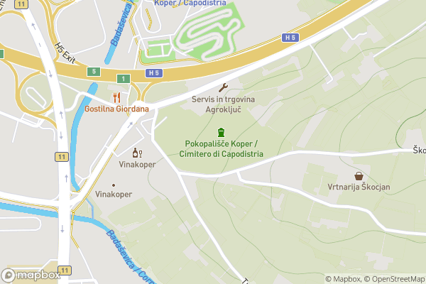 static Mapbox map