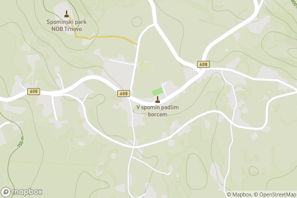 static Mapbox map