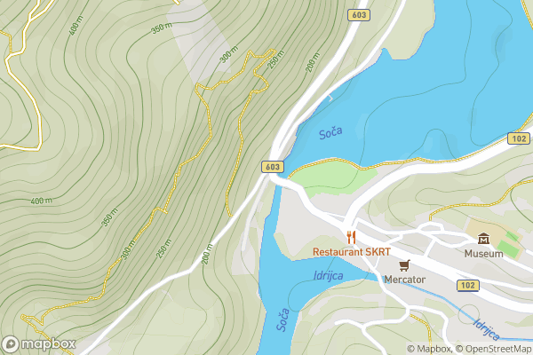 static Mapbox map