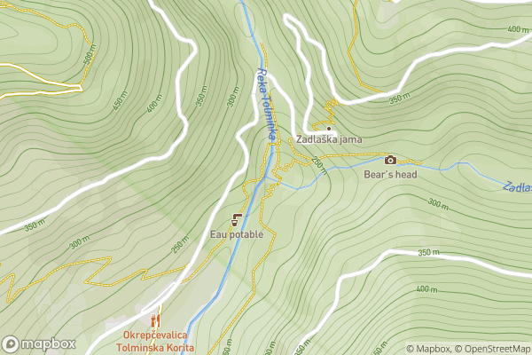 static Mapbox map
