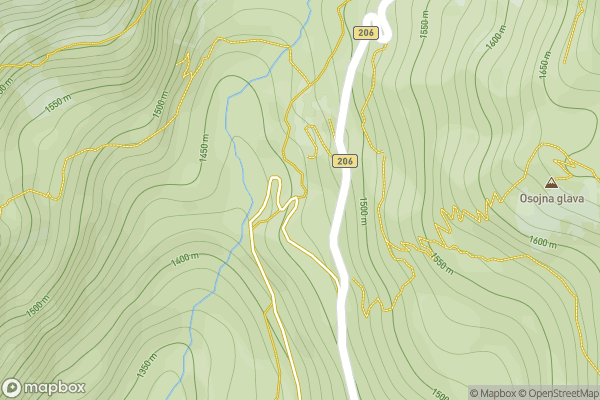 static Mapbox map