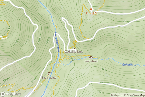 static Mapbox map