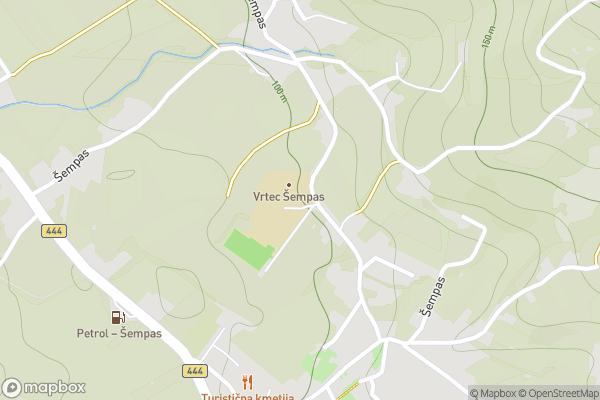 static Mapbox map