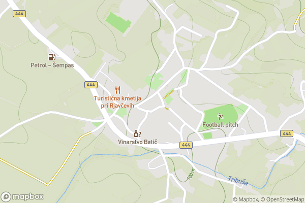 static Mapbox map