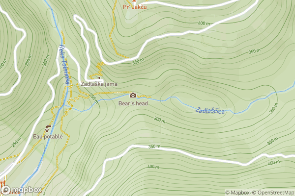 static Mapbox map