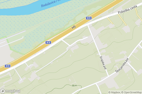 static Mapbox map