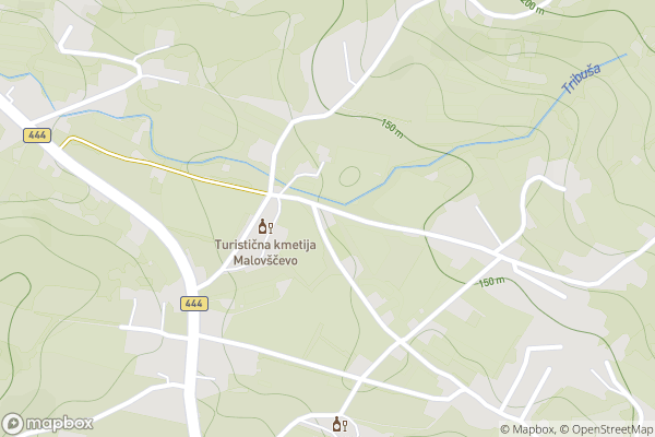 static Mapbox map