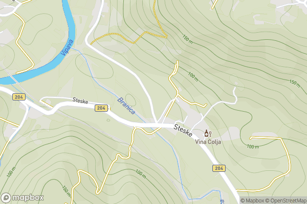 static Mapbox map