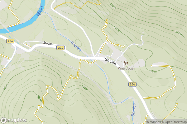 static Mapbox map
